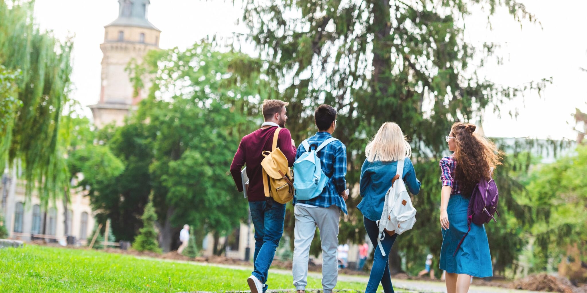 Ohio Community College Students on Campus